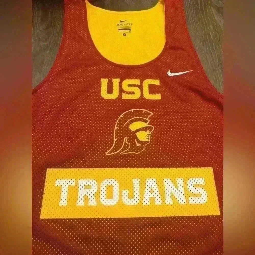 Nike Drifit USC Trojans Running Training Jersey Womens Size Small